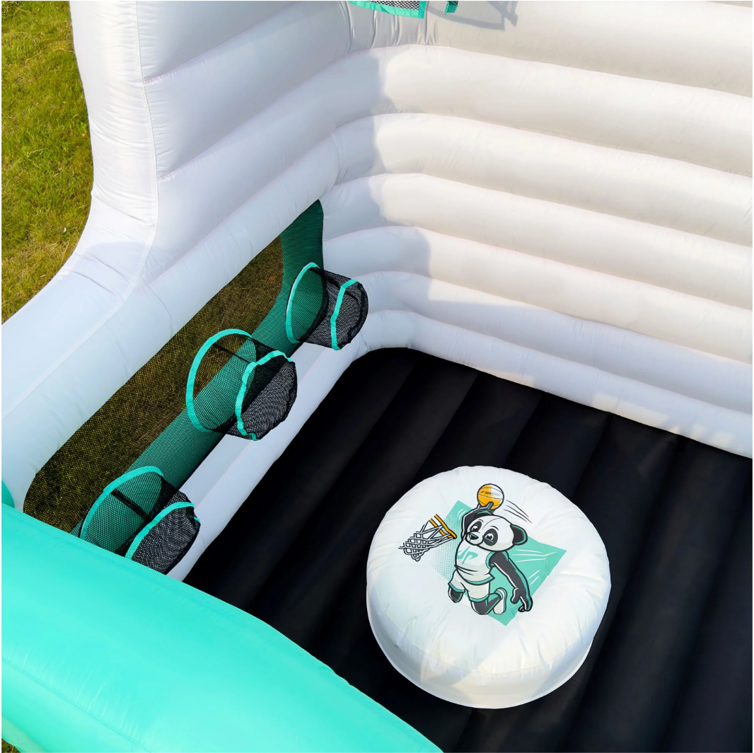 Toddler Ultimate Sports Inflatable Bounce House with Movie Projector Screen, 4-in-1, 8' X 10'