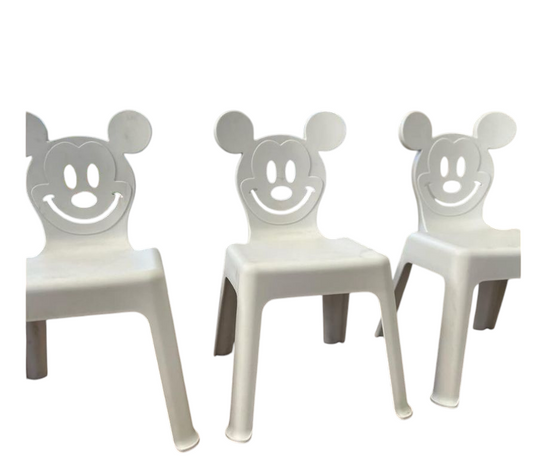 Kids White Mickey Chairs