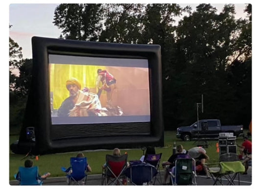 Inflatable movie screen