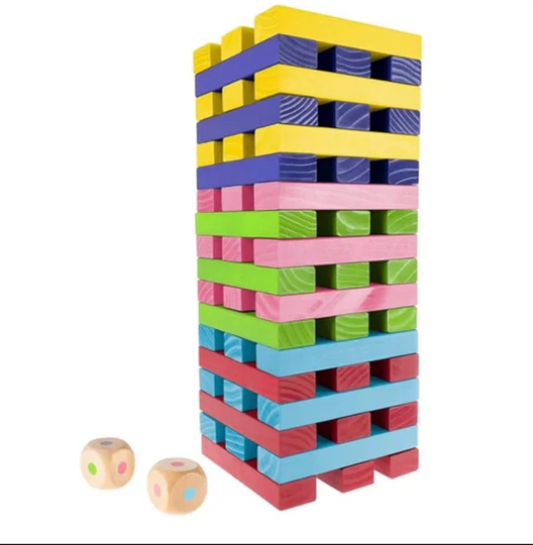 Jenga (colorful blocks)