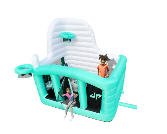 Toddler Ultimate Sports Inflatable Bounce House with Movie Projector Screen, 4-in-1, 8' X 10'